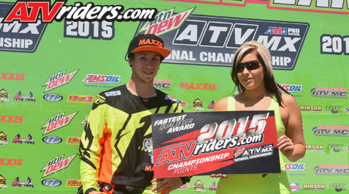 DASA Racing's Joel Hetrick claimed the ATVriders.com Fastest Qualifer Award Point for the third straight race