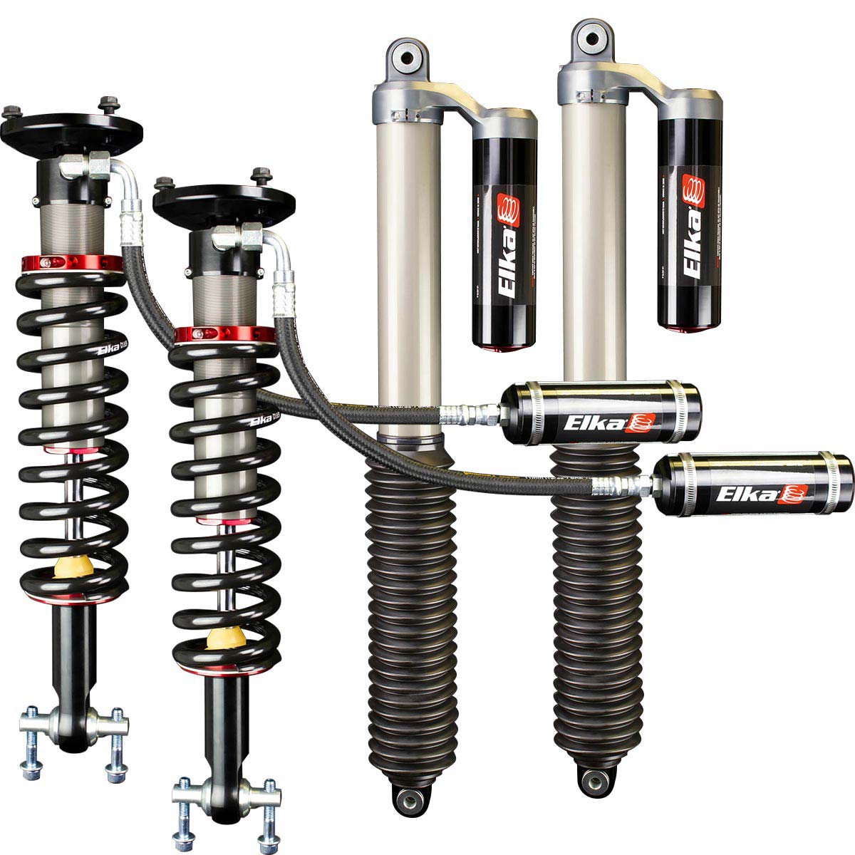 2.5 RESERVOIR FRONT & REAR SHOCKS KIT for FORD F-150 4x4, 2014 to 