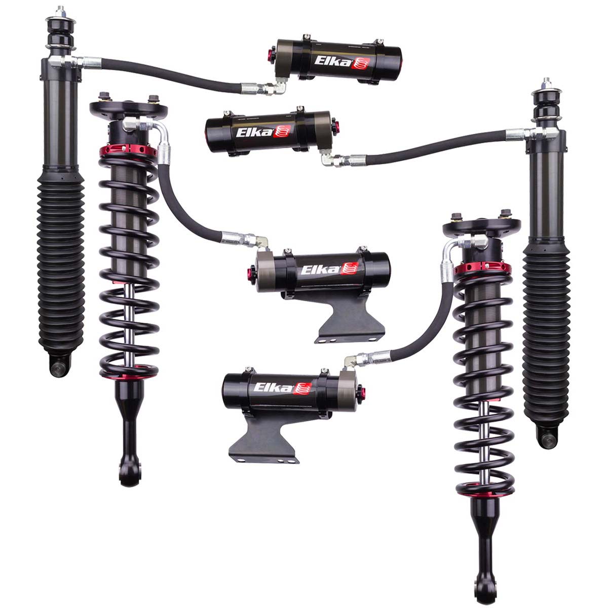 2.5 DC RESERVOIR FRONT & REAR SHOCKS KIT for TOYOTA TUNDRA, 2007 to 2021 (2 in. to 3 in. lift)