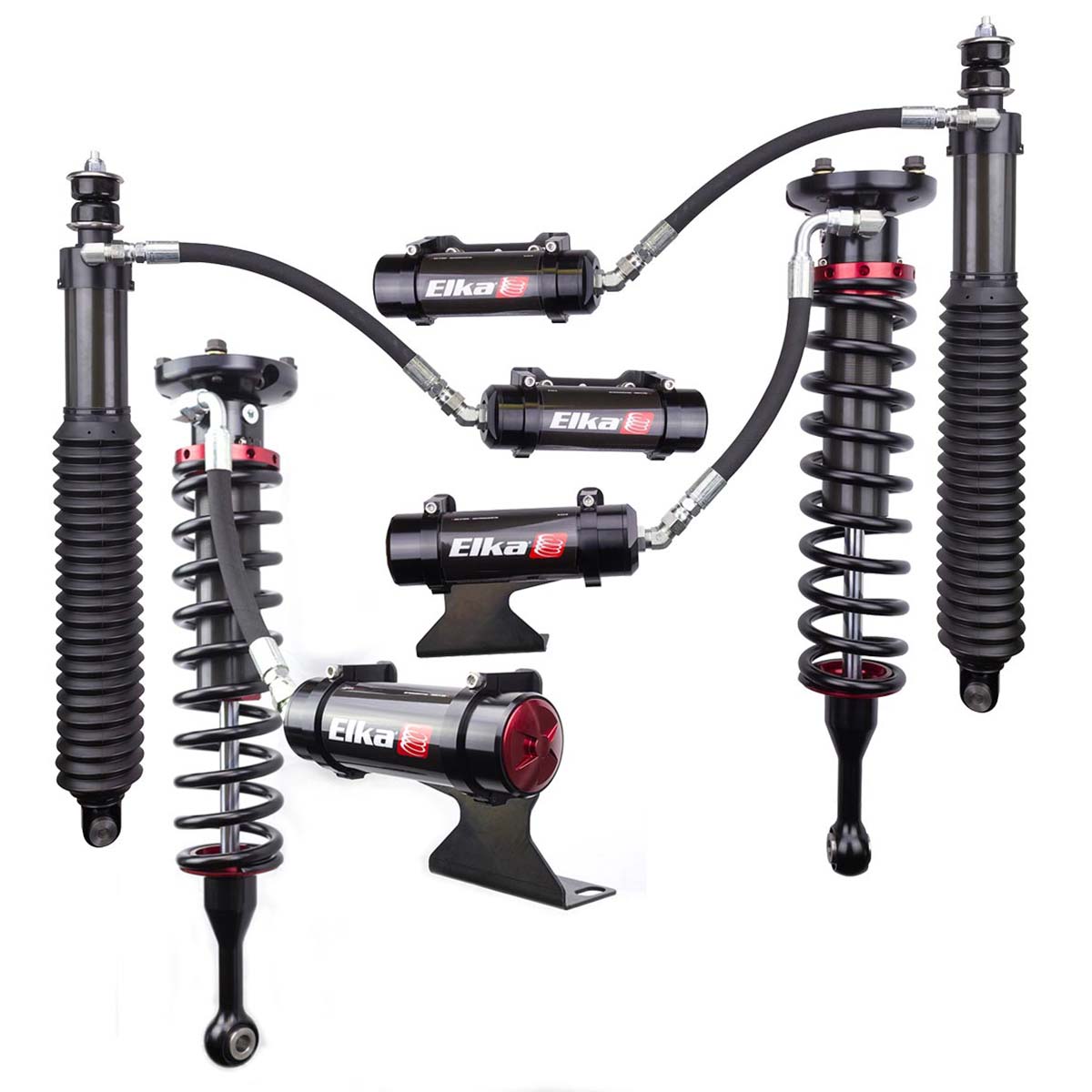2.5 RESERVOIR FRONT & REAR SHOCKS KIT for TOYOTA TUNDRA, 2007 to 2021 (0 in. to 2 in. lift)